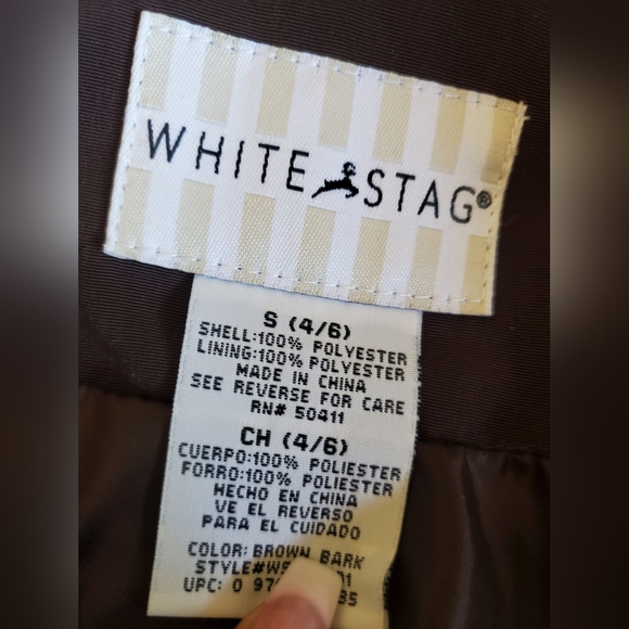 White Stag Chocolate Brown Women's Rain Trench Coat sz S 4/6 - Picture 5 of 9